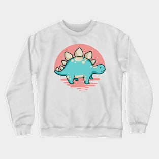 Cute Stegosaurus Dino Dinosaur Crewneck Sweatshirt